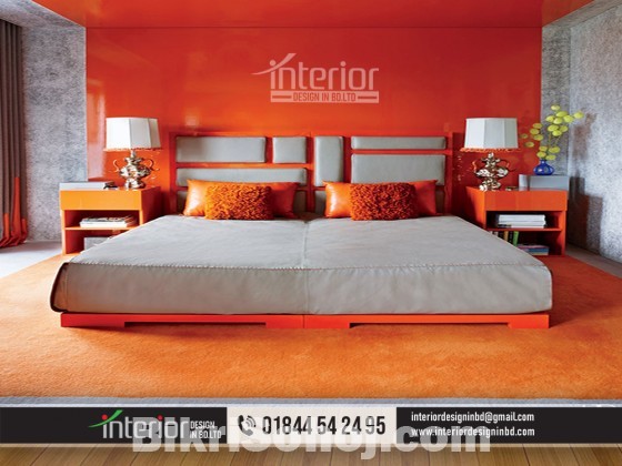 Flat Bedroom Interior Design in Bangladesh. Master Bedroom I